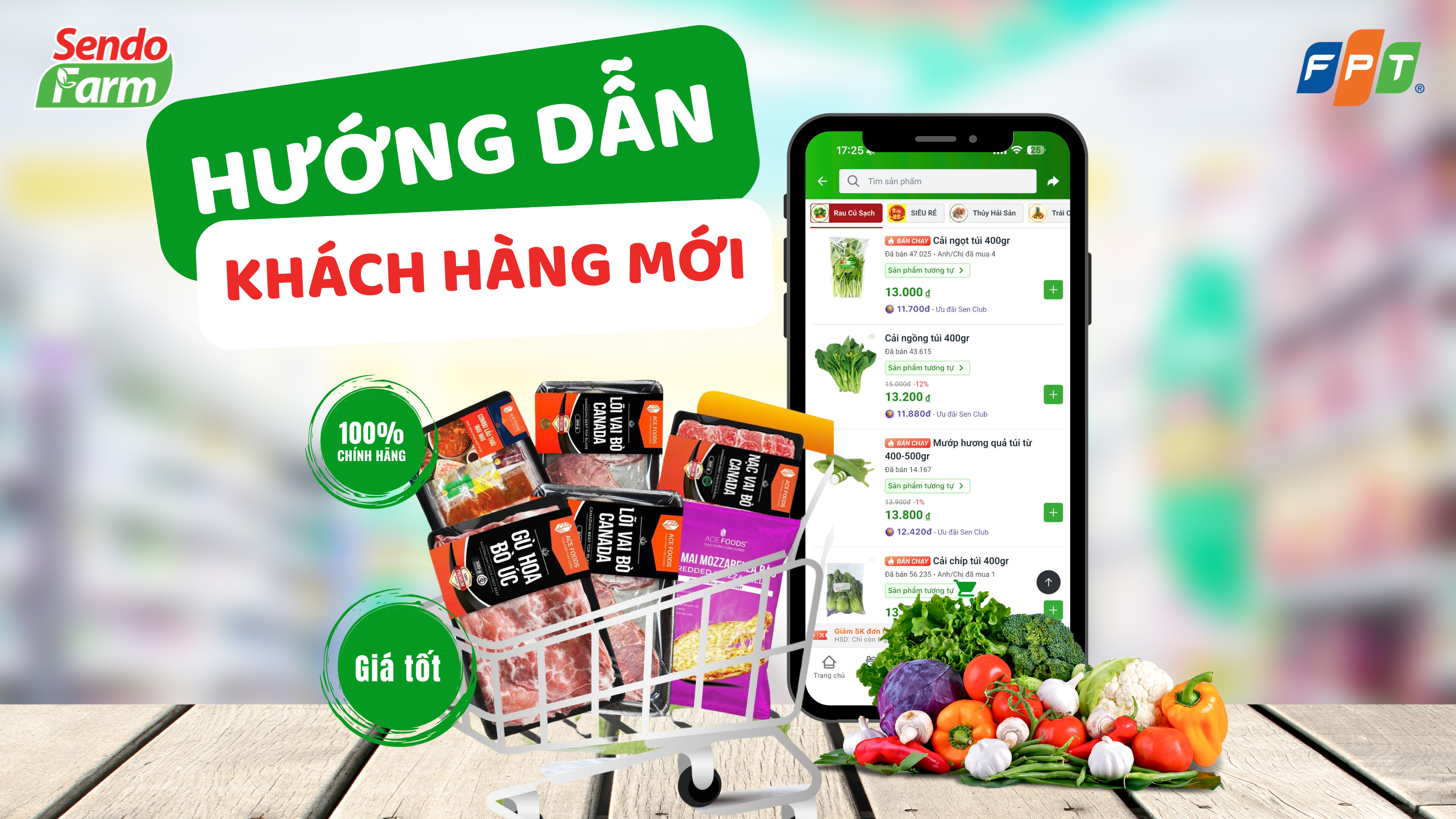 Hành trình mua sắm thực phẩm sạch trên Sendo Farm: Hướng dẫn từ A–Z cho khách hàng mới