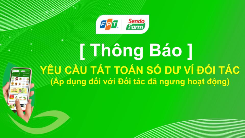 [THÔNG BÁO]  TẤT TOÁN SỐ DƯ VÍ ĐỐI TÁC